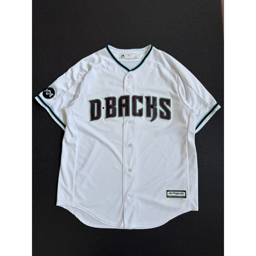 Majestic MLB Arizona Diamondbacks AJ Pollock Baseball Jersey Size L